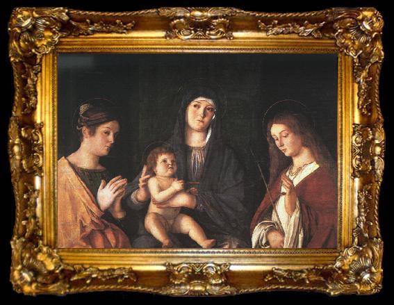 framed  Giovanni Bellini The Virgin and the Child with Two Saints, ta009-2
